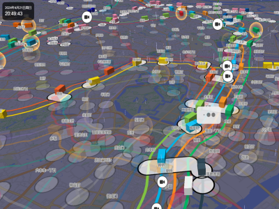 日本東京3D網站：Mini Tokyo 3D